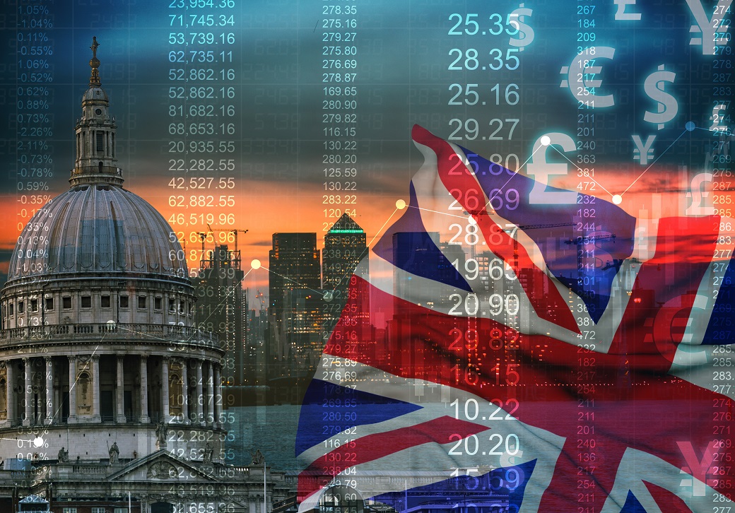 Great Britain Stock Market Graphic Background